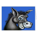 Democratic Donkey Card by FunGraphix Democratic Donkey Card