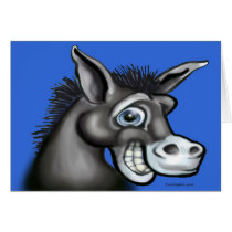 Democratic Donkey Card by FunGraphix Democratic Donkey Card