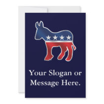 Democratic Donkey Custom Invitation