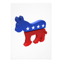 Democratic Donkey Custom Invitations