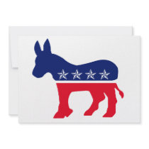 Democratic Donkey Personalized Invite
