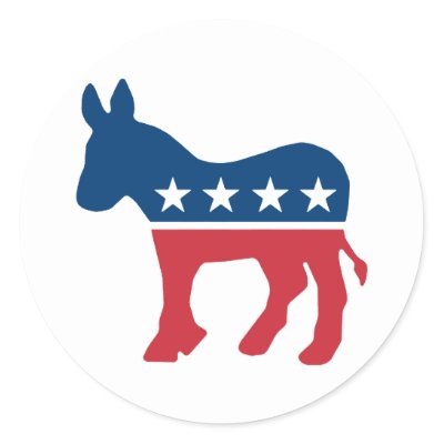 Democratic Donkey Stickers