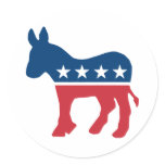 Democratic Donkey Stickers