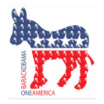 Democratic Obama Print by OneAmerica Democratic Obama Print