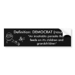Democratic parasites bumper stickers