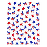 Democratic Party Collage Post Card