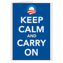 Democratic Party Keep Calm Poster Cards