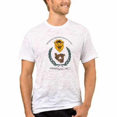 Democratic Republic of Congo Coat of Arms T-shirt by FlagTshirts