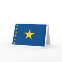 Democratic Republic of Congo Flag Greeting Card by FlagTshirts Democratic Republic of Congo Flag Greeting Card
