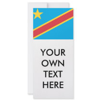 Democratic Republic of Congo Flag rack cards by flagshirts Democratic Republic of Congo Flag rack cards