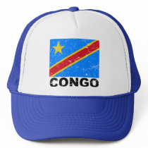 Democratic Republic of Congo Vintage Flag Hat
