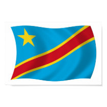 Democratic Republic of the Congo Flag Poster Print