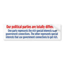 Democrats and Republicans In A Nutshell bumper stickers