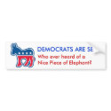 DEMOCRATS ARE SEXY w/donkey bumper stickers by jwharton3 DEMOCRATS ARE SEXY w/donkey bumper stickers
