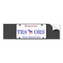 Democrats are Tra8ors!!! bumper stickers by jenniekurono Democrats are Tra8ors!!! bumper stickers