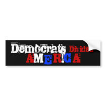 Democrats, Divided, A, M, E, R, I, C, A bumper stickers
