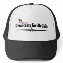 DEMOCRATS FOR MCCAIN hats by jumpsoverthemoon DEMOCRATS FOR MCCAIN hats
