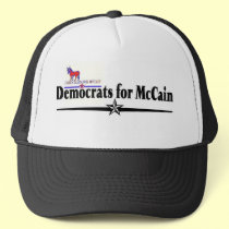 DEMOCRATS FOR MCCAIN hats by jumpsoverthemoon DEMOCRATS FOR MCCAIN hats