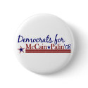 Democrats for McCain Palin buttons