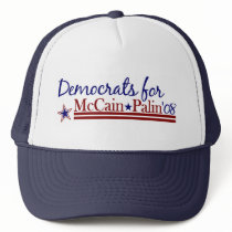 Democrats for McCain Palin hats