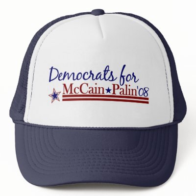 Democrats for McCain Palin Trucker Hats by worldsfair