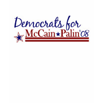 Democrats for McCain Palin t-shirts by worldsfair Democrats for McCain Palin t-shirts