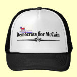 DEMOCRATS FOR MCCAIN hats