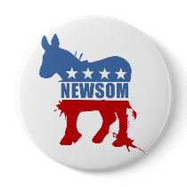 Democrats for Newsom Buttons