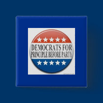 Democrats for Principle Before Party buttons by TheDenverGroup Democrats for Principle Before Party buttons