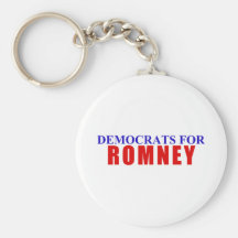 Democrats for Romney Keychain