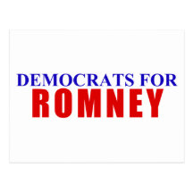 Democrats for Romney Postcard