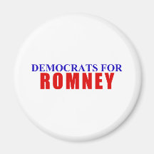 Democrats for Romney Refrigerator Magnet