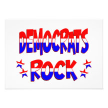 Democrats Rock Custom Invites