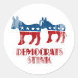 Democrats Stink Faded.png Sticker