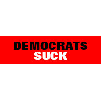 DEMOCRATS SUCK bumpersticker