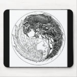 Demon-Angel Yin-Yang Mouse Pad