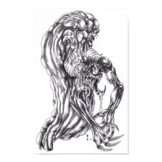 Demon Art Drawing Poster Print print