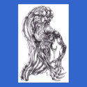 Demon Art Drawing Poster Print by waynetully Demon Art Drawing Poster Print