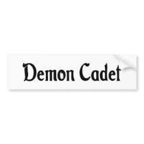Demon Cadet Sticker Bumper Sticker