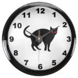 "Demon Cat" design wall clock Aquarium Clock