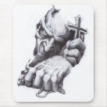 demon cross mousepads