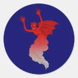 Demon devil demon devil round stickers