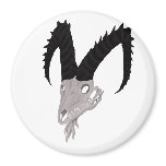 Demon Goat Skull Magnet