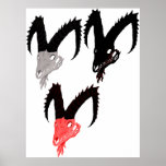 Demon Goat Skulls Print