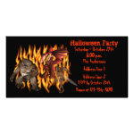 Demon Goblin Ogre Halloween Party Invite Photo Greeting Card Demon Goblin Ogre Halloween Party Invite Photo Greeting Card