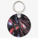 Demon Heart Abstract Keychain by alexanderbutler Demon Heart Abstract Keychain