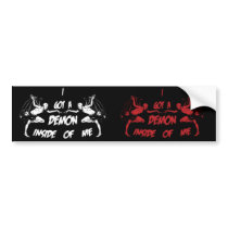 Demon Inside II bumper stickers by twelfthhouse Demon Inside II bumper stickers