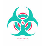 Demon Lollipop Cyan and Pink Bio-Hazard t-shirts