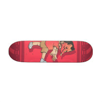 Demon Mask Boy Skateboard