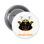 demon samurai button